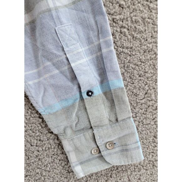 Tommy Bahama Coastline Cord Yosemite Check Shirt Men's S Dockside Blue Button Up - Picture 13 of 14